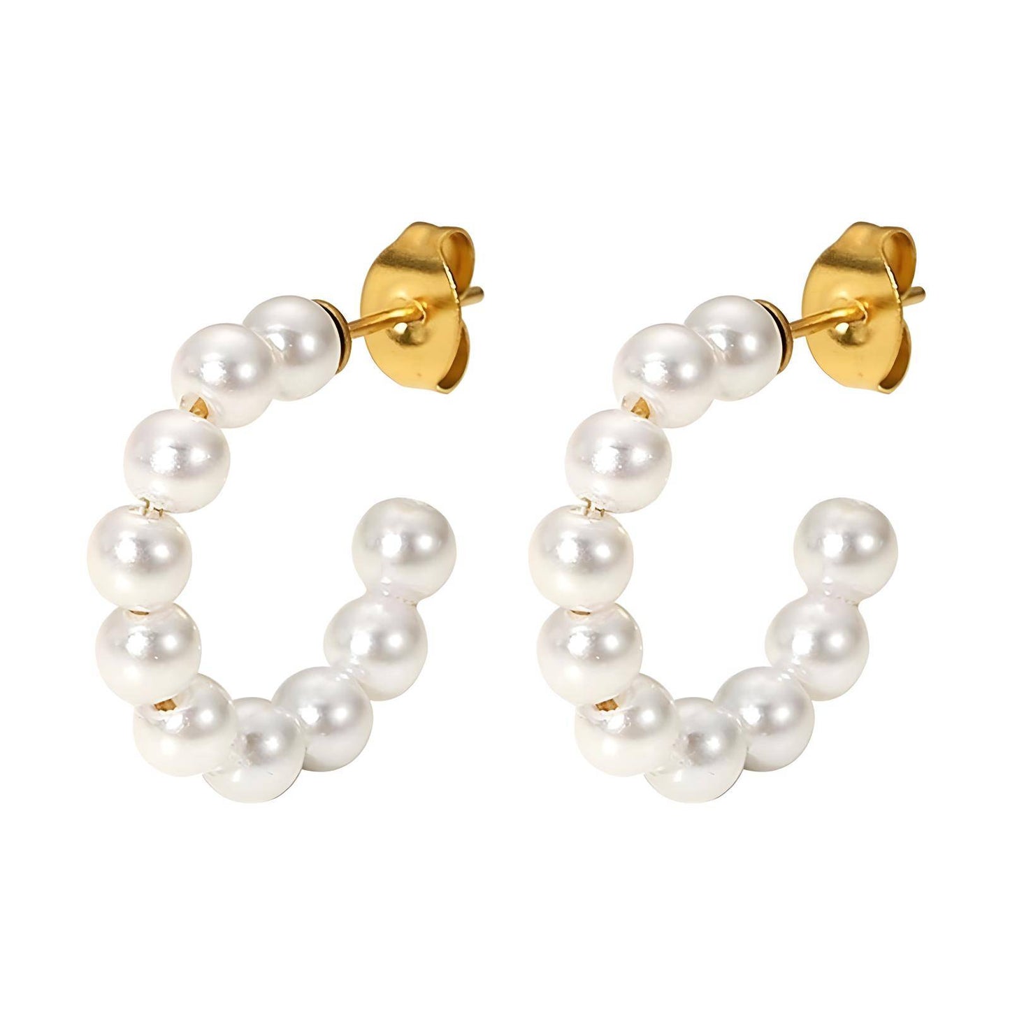 DAISY PEARL HOOPS